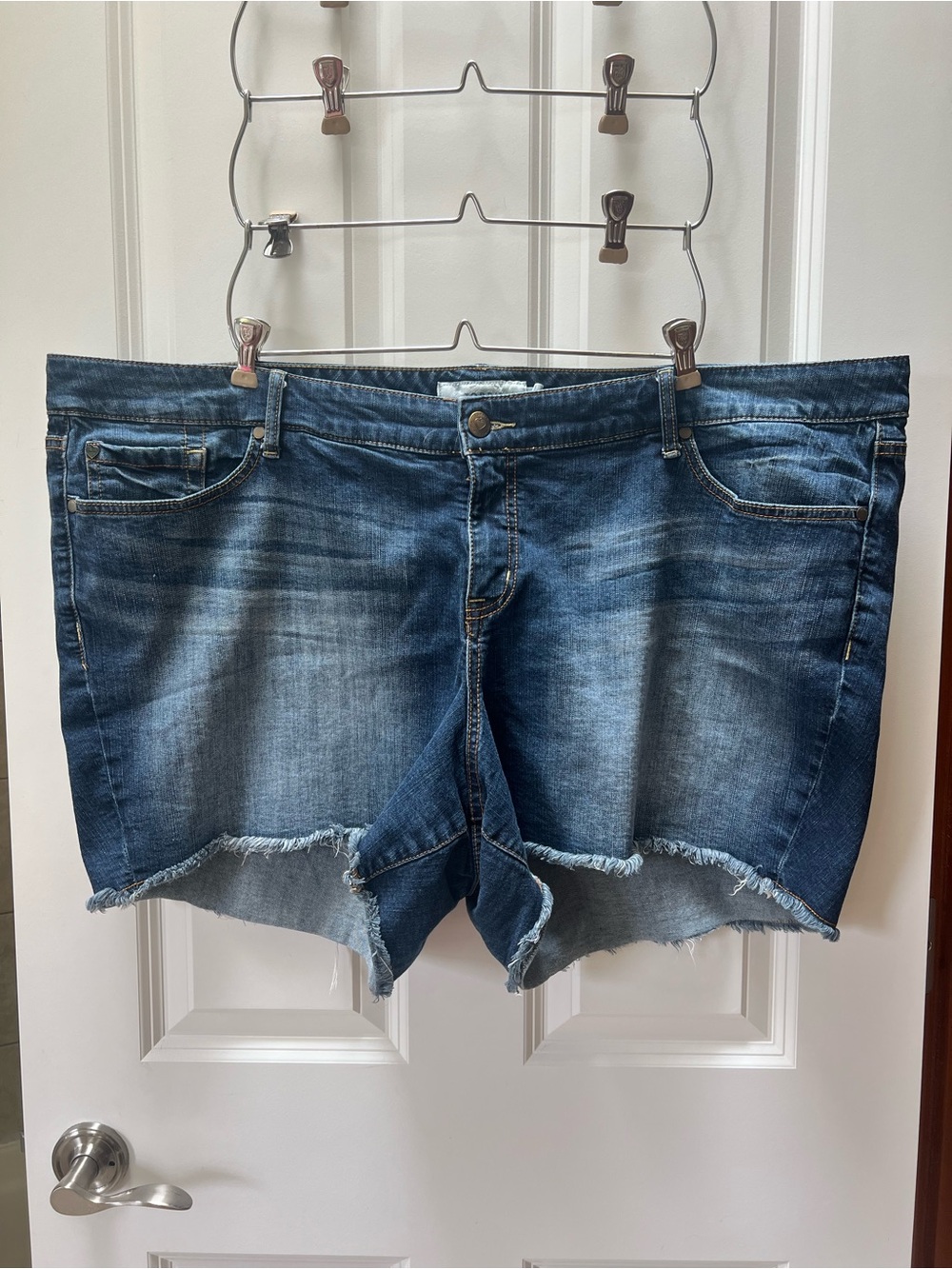 Torrid Frayed Hem Denim Shorts | Size 28 | Plus Size